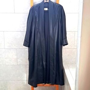 Bettina Vintage Leather Maxi Coat